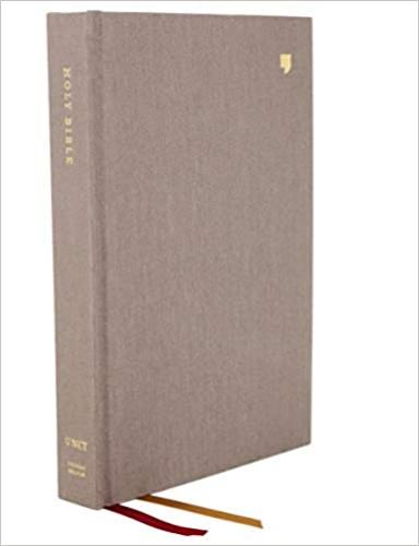 Net Bible, Thinline, Cloth Over Board, Gray, Comfort Print