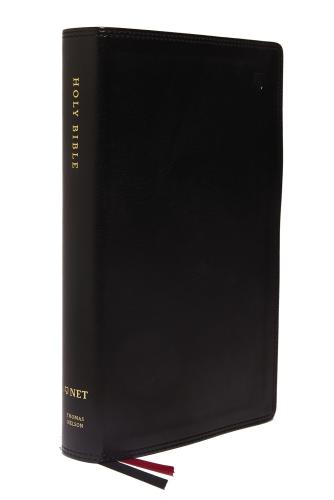 Net Bible, Single-Column Reference, Leathersoft, Black, Comf