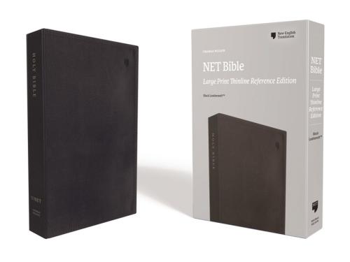 Net Bible, Thinline Reference, Large Print, Leathersoft, Bla