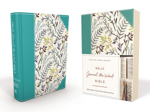 Nkjv, Journal The Word Bible, Cloth Over Board, Blue Floral,