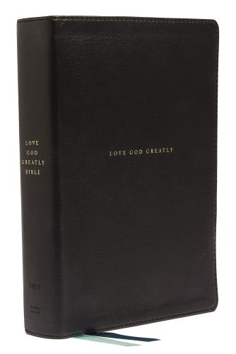 Net, Love God Greatly Bible, Genuine Leather, Black, Thumb I