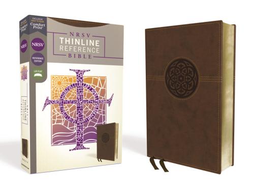 Nrsv, Thinline Reference Bible, Leathersoft, Brown, Comfort