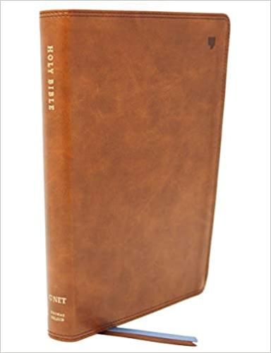 Net Bible, Thinline, Leathersoft, Brown, Comfort Print