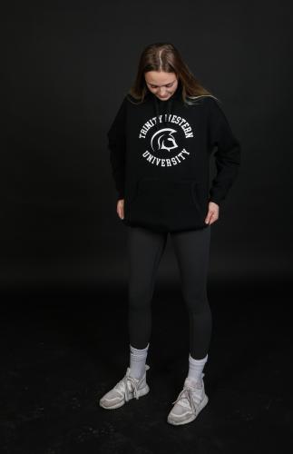 Hoodie Spartans Circle Graphic Black S