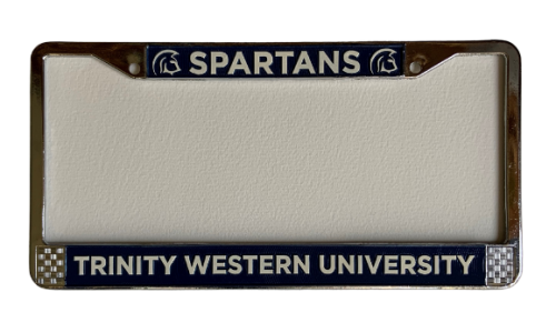 License Plate Frame Spartan