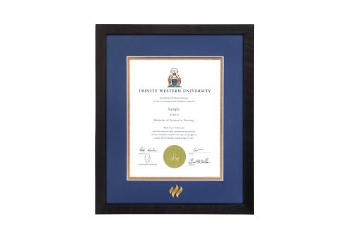 Diploma Frame Florentine Black