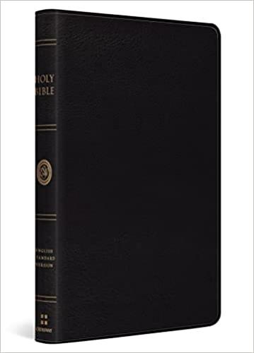 Esv Thinline Bible Black Bonded Leather